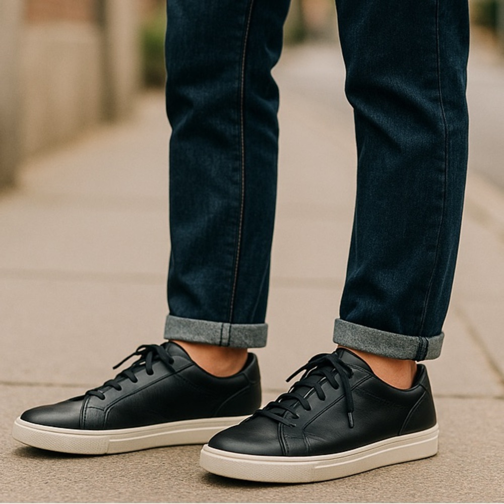 Greats Black Leather Sneakers